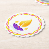 Dessous-de-verre En Papier Diwali Diya (Incliné)