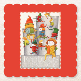 Dessous-de-verre En Papier DIX SEINS UN Dessous de verre EN Papier À Paille -