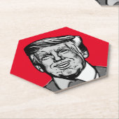 DESSOUS-DE-VERRE EN PAPIER DONALD TRUMP (Incliné)