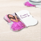 Dessous-de-verre En Papier Douce assiette de fête de 16 ans 16e (Incliné)