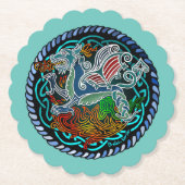 Dessous-de-verre En Papier Dragon celtique (Devant)