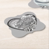 Dessous-de-verre En Papier Dragon Heart (Incliné)