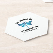 Dessous-de-verre En Papier Dragonflies Transformation Beauté Nature Insect Dr (Incliné)