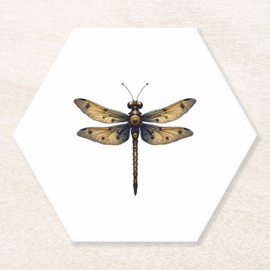 Dessous-de-verre En Papier Dragonfly Animal Art Graphic Dragonfly (3) (Devant)