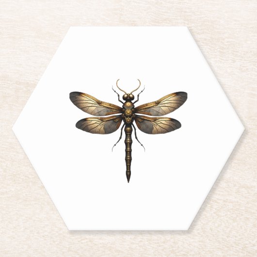 Dessous-de-verre En Papier Dragonfly Animal Art Graphic Dragonfly (4) (Devant)