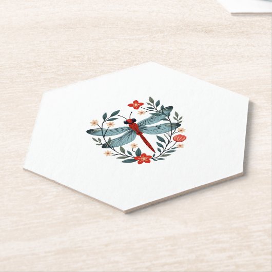 Dessous-de-verre En Papier Dragonfly Christmas T-Shirt_1 (1) (Incliné)