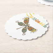 Dessous-de-verre En Papier Dragonfly Lover Stone Coaster| Lover Stone Coaster (Incliné)