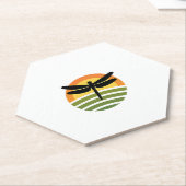 Dessous-de-verre En Papier Dragonfly Retro (1) (Incliné)