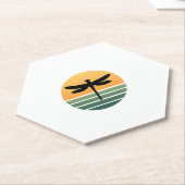 Dessous-de-verre En Papier Dragonfly Retro (4) (Incliné)