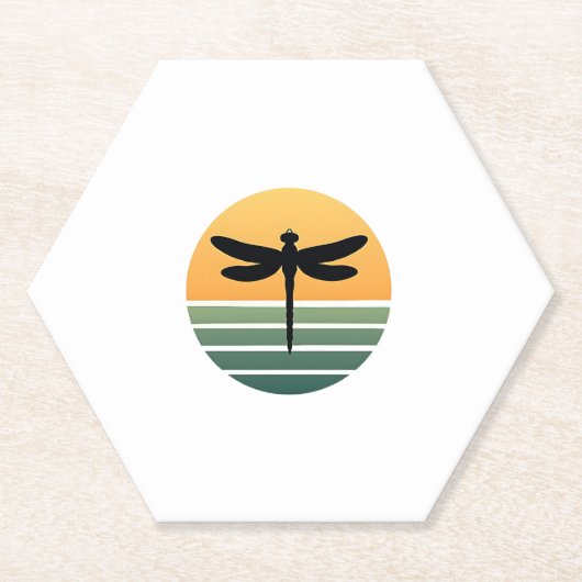 Dessous-de-verre En Papier Dragonfly Retro (4) (Devant)