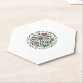 Dessous-de-verre En Papier Dragonfly She Is Clothed With Strength & Dignity T (Incliné)