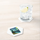 Dessous-de-verre En Papier Dragonfly Starry Night (3) (En situation)