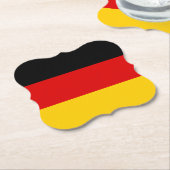Dessous-de-verre En Papier Drapeau allemand (Incliné)