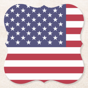 Dessous-de-verre En Papier Drapeau américain