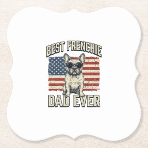 Dessous-de-verre En Papier Drapeau américain Papa Frenchie Vintage