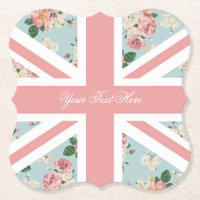 Drapeau anglais d'Union Jack de roses