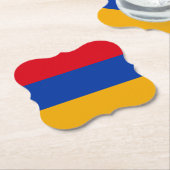 Dessous-de-verre En Papier Drapeau arménien (Incliné)