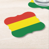Dessous-de-verre En Papier Drapeau bolivien (Incliné)