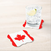 Dessous-de-verre En Papier Drapeau canadien (En situation)