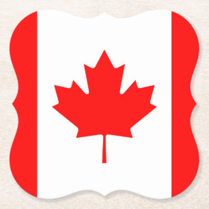 Dessous-de-verre En Papier Drapeau canadien