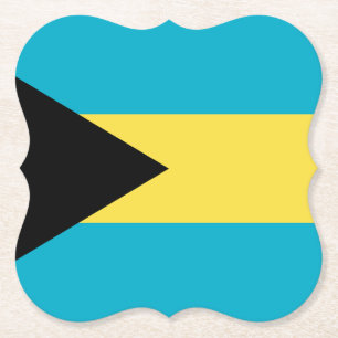 Dessous-de-verre En Papier Drapeau des Bahamas