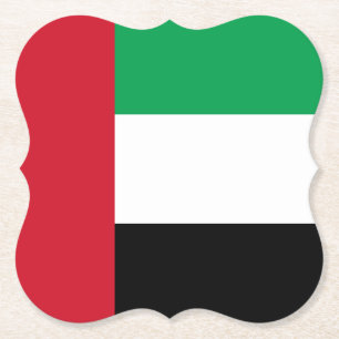Dessous-de-verre En Papier Drapeau des Émirats arabes unis