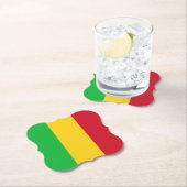Dessous-de-verre En Papier Drapeau du Mali (En situation)