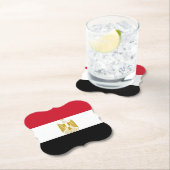 Dessous-de-verre En Papier Drapeau égyptien (En situation)