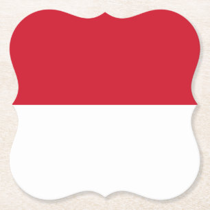 Dessous-de-verre En Papier Drapeau indonésien