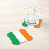 Dessous-de-verre En Papier Drapeau irlandais (En situation)