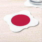 Dessous-de-verre En Papier Drapeau japonais (Incliné)