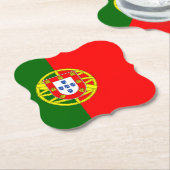 Dessous-de-verre En Papier Drapeau portugais (Incliné)