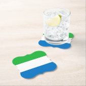 Dessous-de-verre En Papier Drapeau Sierra Leone (En situation)