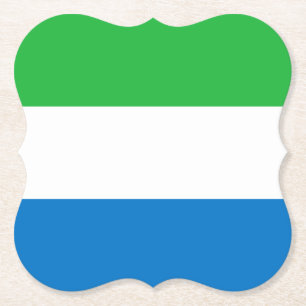 Dessous-de-verre En Papier Drapeau Sierra Leone