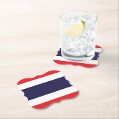 Dessous-de-verre En Papier Drapeau Thaïlande (En situation)