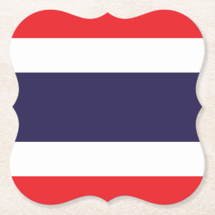 Dessous-de-verre En Papier Drapeau Thaïlande