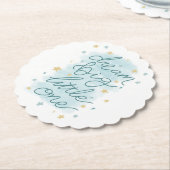 Dessous-de-verre En Papier Dream Big Little One Pastel Stars (Incliné)