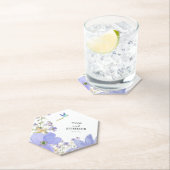 Dessous-de-verre En Papier Dreamy Lilac Mariage (En situation)