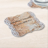 Dessous-de-verre En Papier Drink Coasters country grange en dentelle de bois (Incliné)