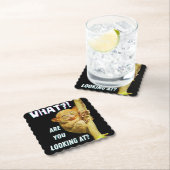 Dessous-de-verre En Papier Drôle Big Eyed Tarsier Ce que vous regardez (En situation)