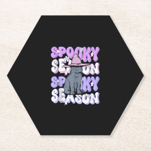 Dessous-de-verre En Papier Drôle de dire Éffrayante saison Halloween Amoureux