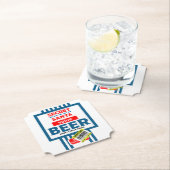 Dessous-de-verre En Papier Drôle Étiquettes de la bière de Noël (En situation)