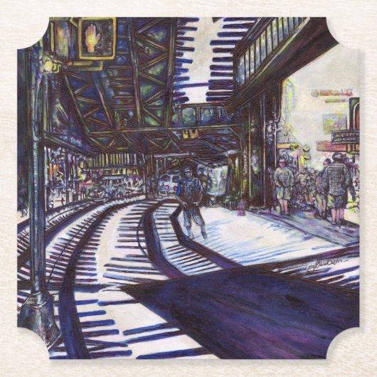 Dessous-de-verre En Papier Dusting the Piano (Devant)