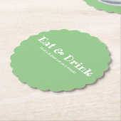 Dessous-de-verre En Papier Eat & Drink Fun (Incliné)