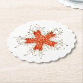 Dessous-de-verre En Papier Écorce rouge (Incliné)
