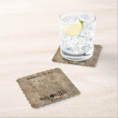 Dessous-de-verre En Papier Éffrayante Skeleton Halloween (En situation)