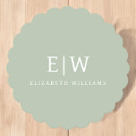 Dessous-de-verre En Papier Élégant professionnel simple Monogramme minimalist<br><div class="desc">Découvrez notre Elegant Professional Simple Monogram Minimalist Collection : Elevez votre style avec une sophistication intemporelle et une élégance sobre. Réalisée avec une attention minutieuse aux détails, cette collection présente des designs minimalistes ornés de votre monogramme personnalisé. Chaque pièce respire le professionnalisme et le raffinement, parfait pour faire une impression...</div>