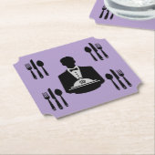 Dessous-de-verre En Papier Elégant Royal Theme Luxe (Incliné)