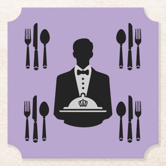 Dessous-de-verre En Papier Elégant Royal Theme Luxe (Devant)