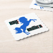 Dessous-de-verre En Papier Élevage du cheval demi-frère (Incliné)